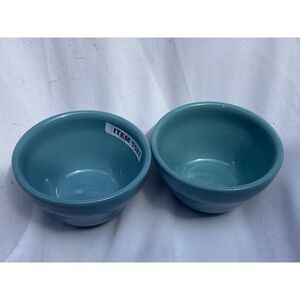 1587		Angora Blue Bowl Dishes	Teal green